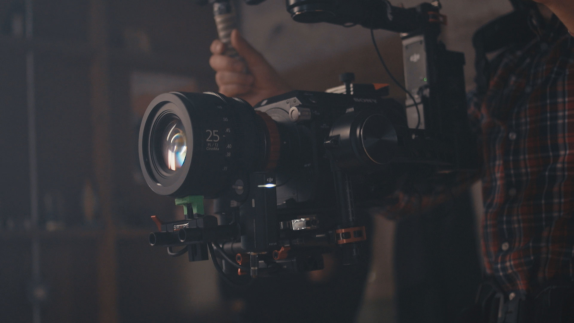 film camera shooting a video